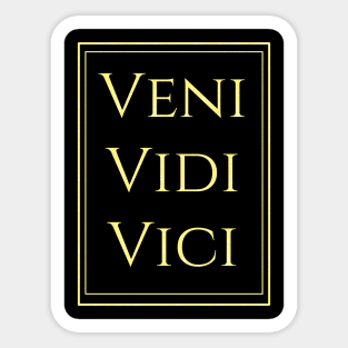 Veni, vidi, vici Sticker